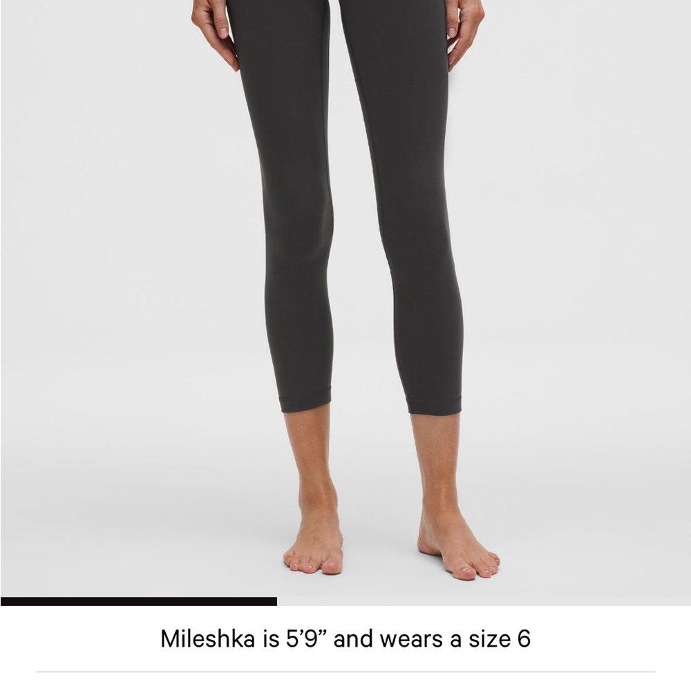 Lululemon graphite grey 23” size 4